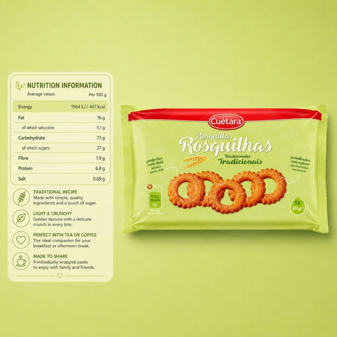 CUÉTARA® Biscotti Rosquilhas Tradizionali 300gr