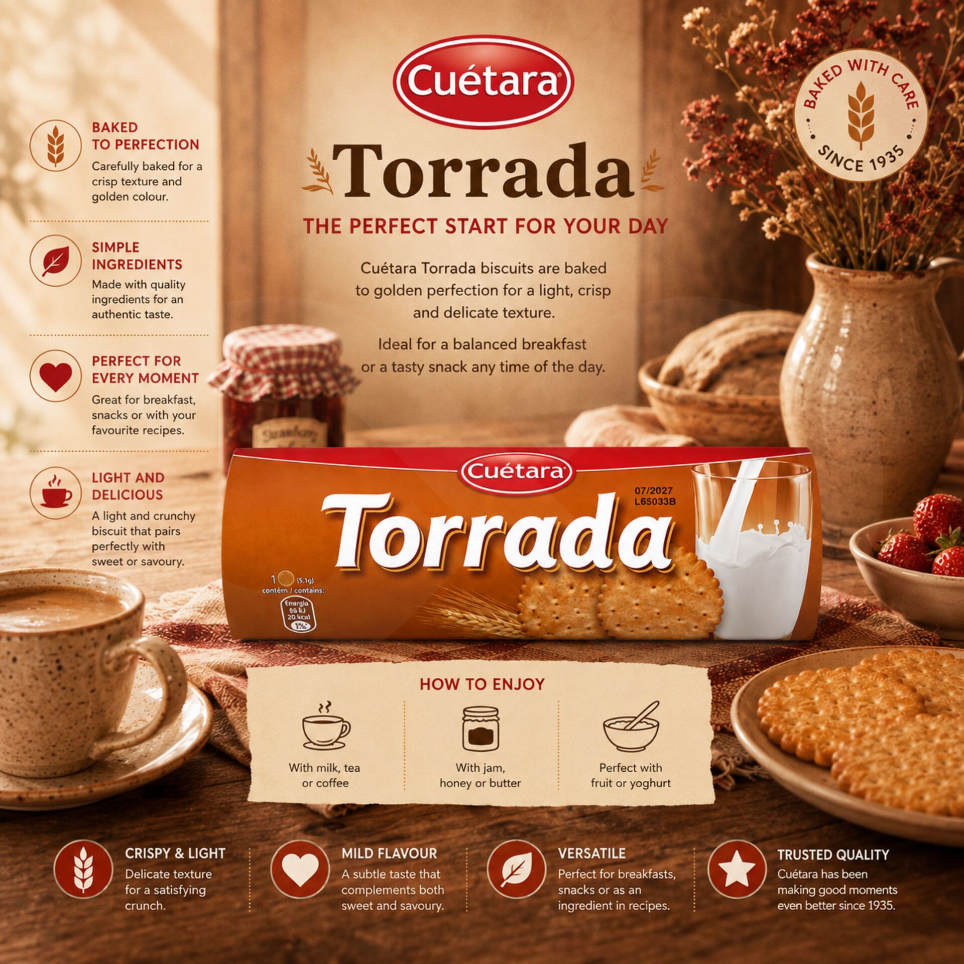 CUÉTARA® Torrada Kekse 200gr