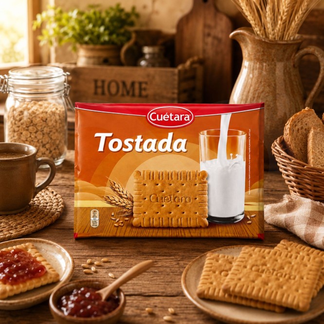 CUÉTARA® Bolacha Tostada 800gr