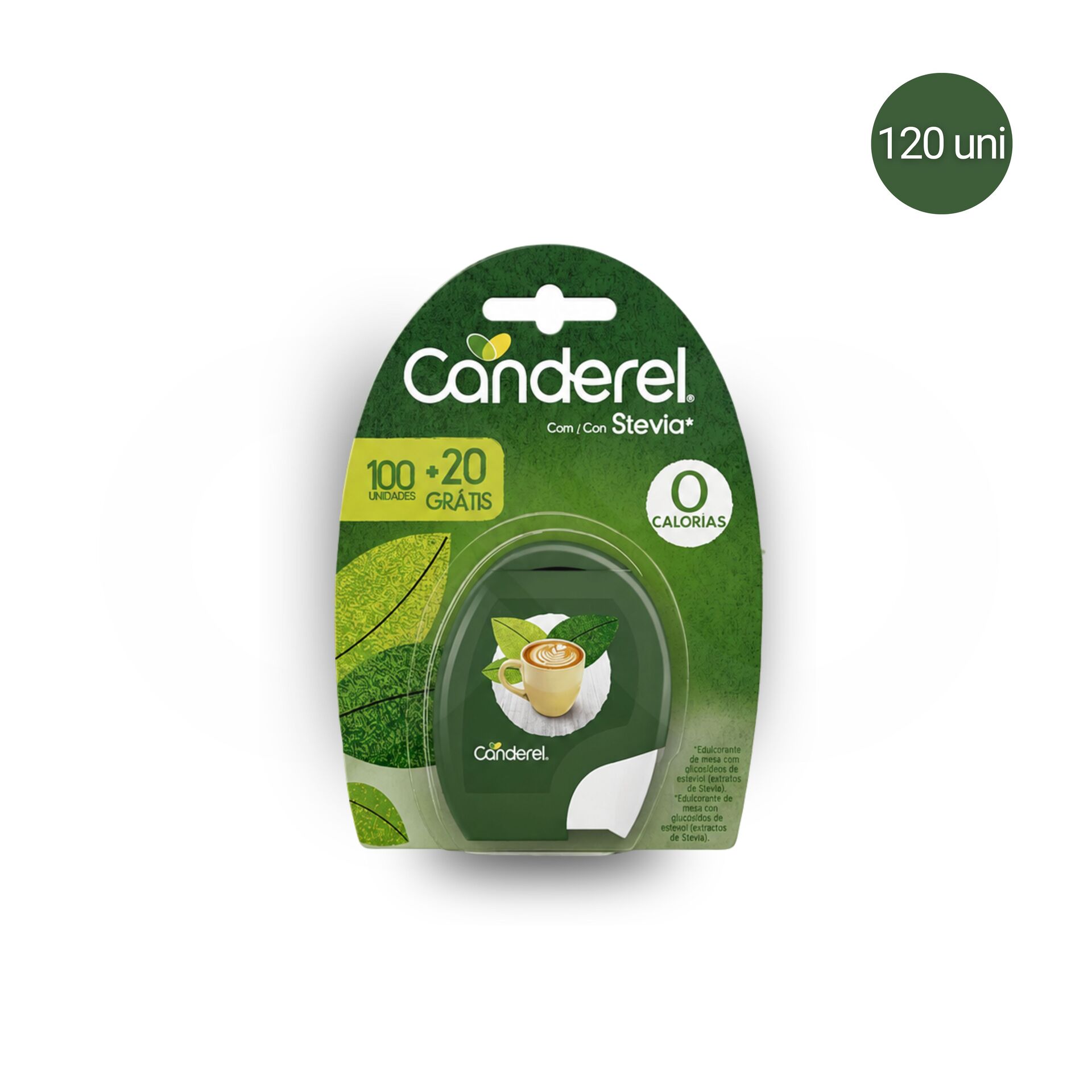 CANDEREL® Stevia-Based Sweetener 100+20 pcs.