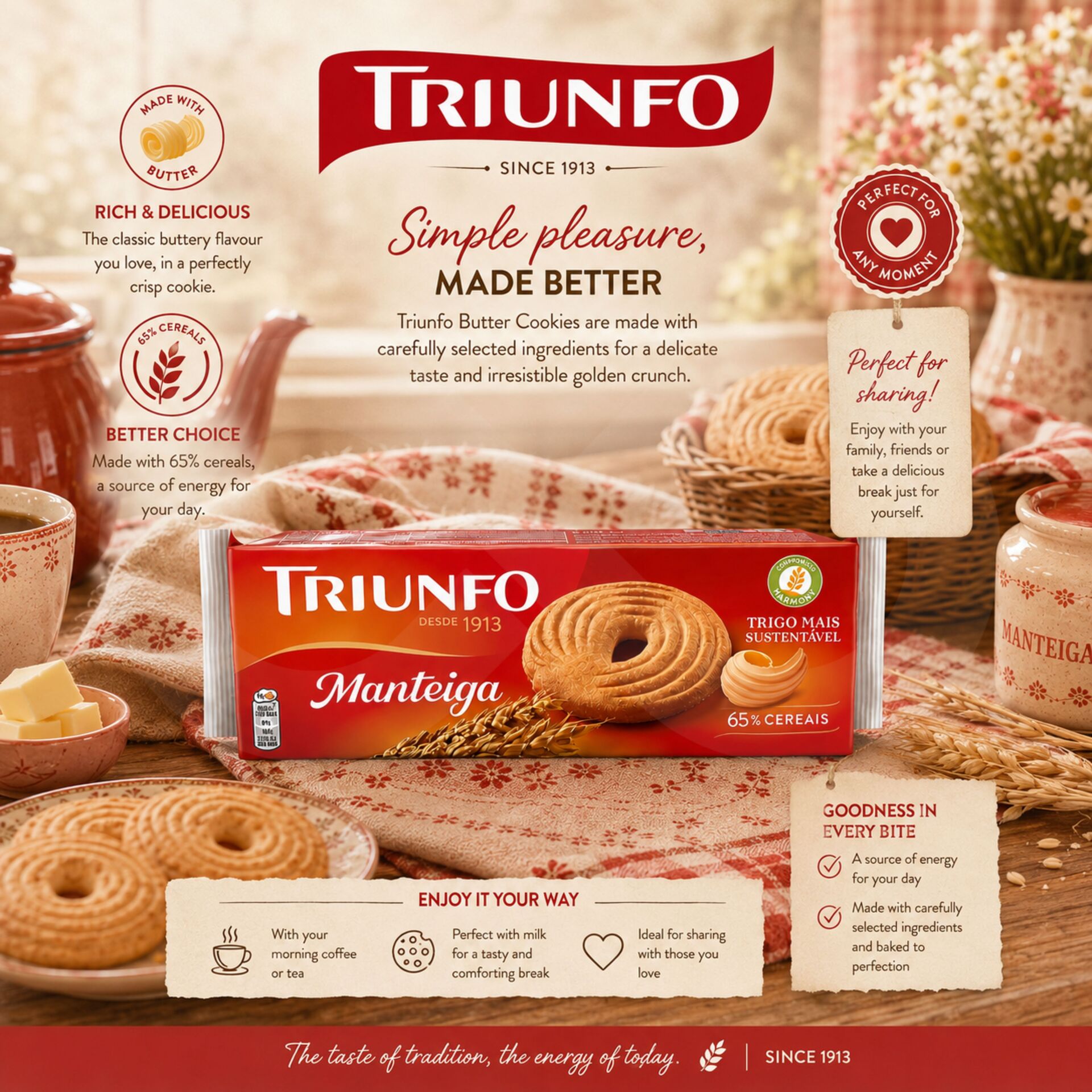 TRIUNFO® Biscuits au Beurre 168gr