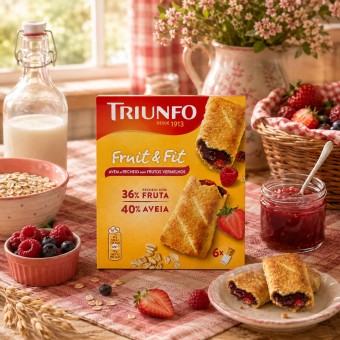 TRIUNFOŽ Oat Biscuits with Red Berries 6x33g
