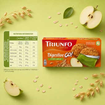 TRIUNFOŽ Digestive Go Oat and Apple 6x28,5gr