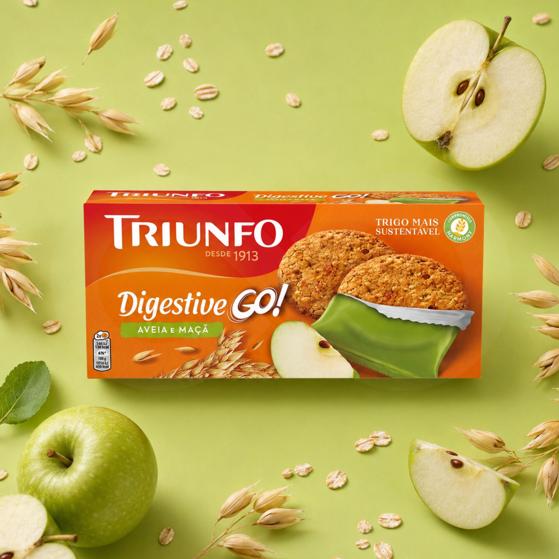 TRIUNFOŽ Digestive Go Oat and Apple 6x28,5gr