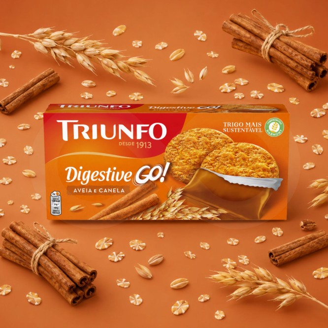 TRIUNFO® Digestive Go Aveia e Canela 6x28,5gr
