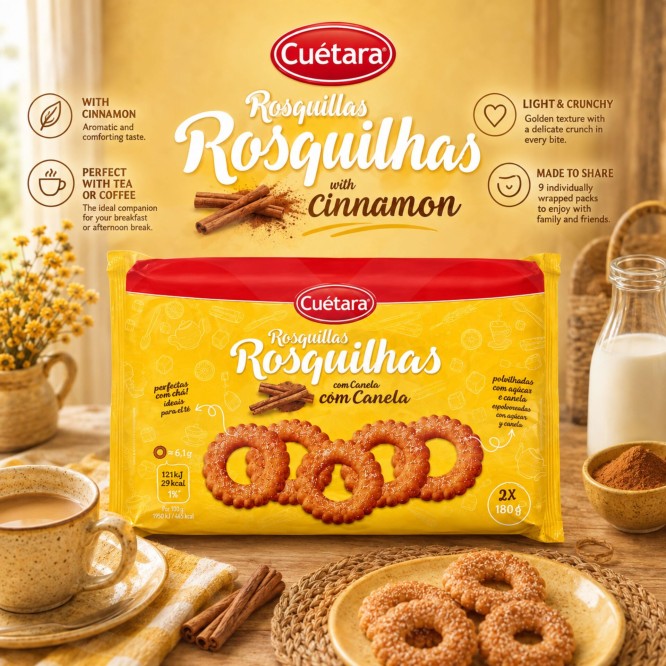 CU�TARA� Biscotti ad Anello alla Cannella 300gr