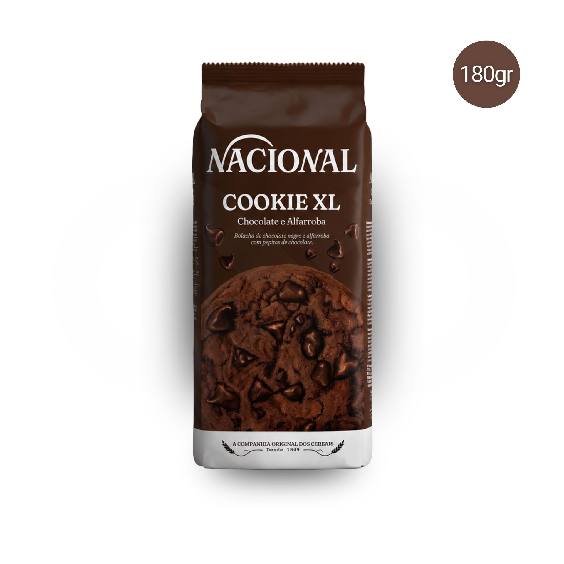 NACIONAL® Cookie XL Chocolate y Algarroba 180gr