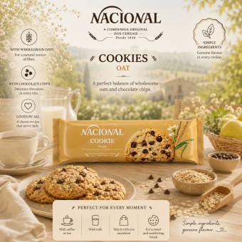 NACIONAL® Cookie à l'Avoine 150gr