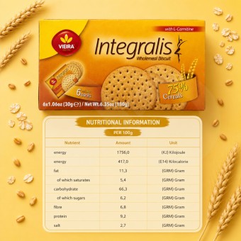 VIEIRA� Biscuits  Integralis 6x30g