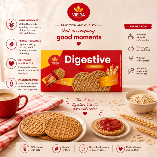 VIEIRA� Biscotti Digestivi all�Avena 6x43g