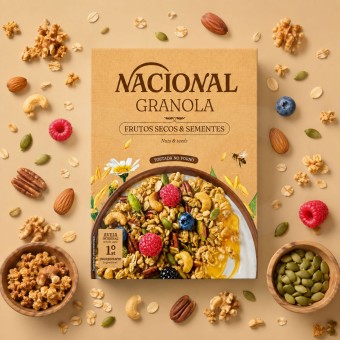 NACIONAL� Granola Frutos Secos y Semillas 300gr