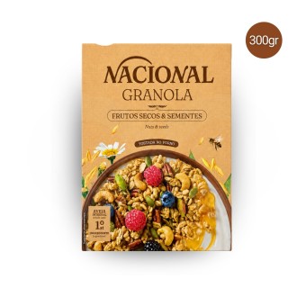 NACIONAL� Granola Frutos Secos y Semillas 300gr