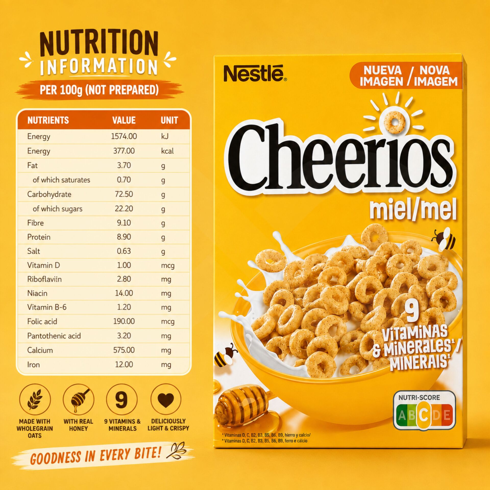 CHEERIOS® Cereales de Miel 330gr