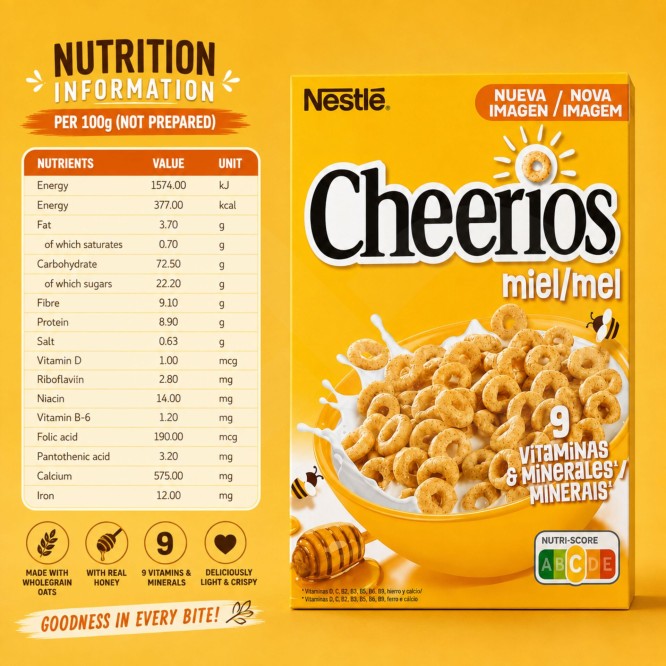 CHEERIOS� Cereali al Miele 330gr