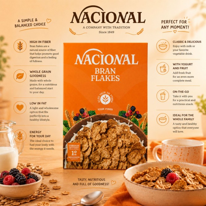 NACIONAL® Bran Flakes 500gr