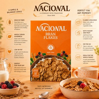 NACIONAL® Bran Flakes 500gr