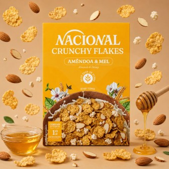 NACIONAL� Crunchy Flakes Almendra y Miel 375gr