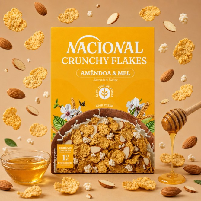 NACIONAL® Crunchy Flakes Mandorla e Miele 375gr