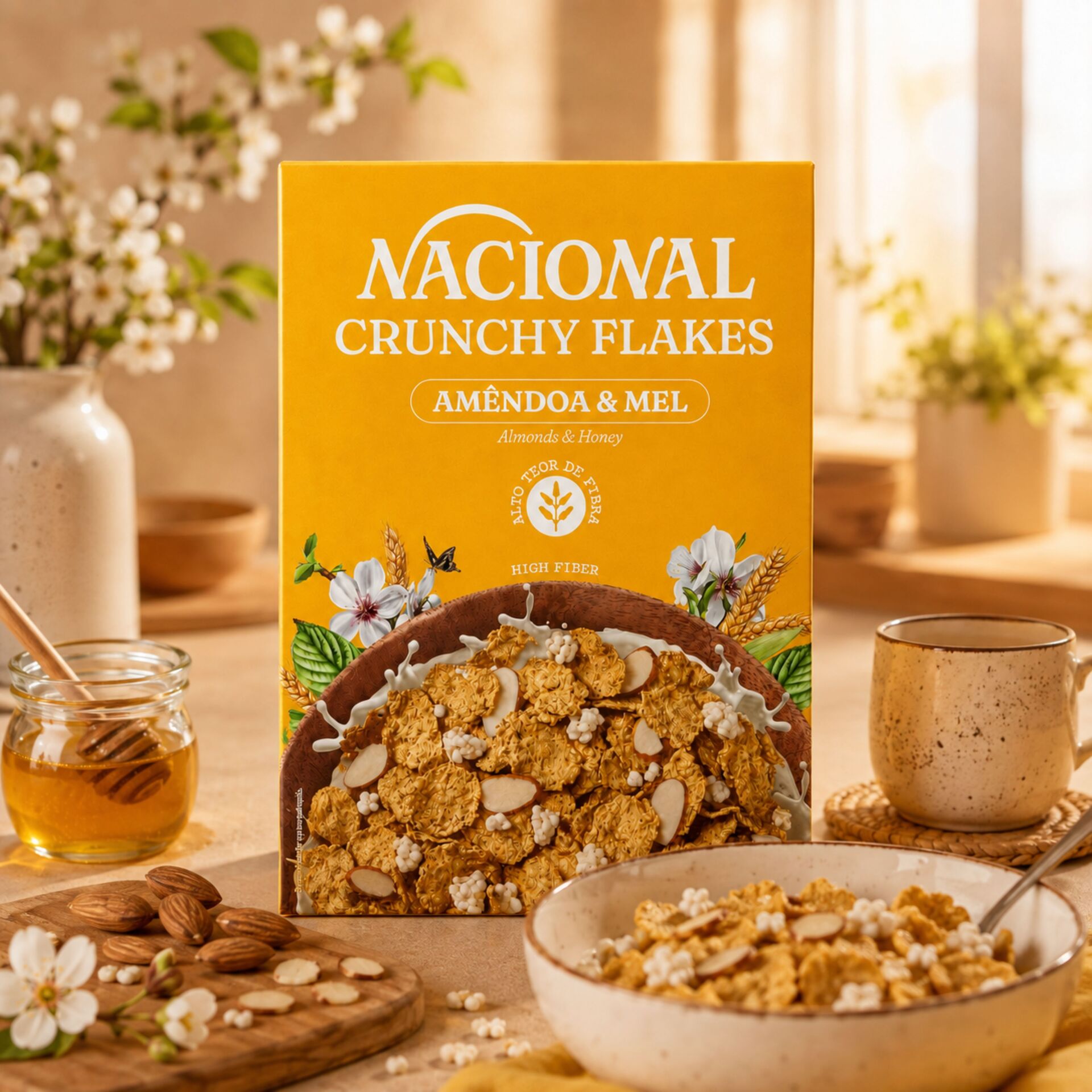 NACIONAL® Crunchy Flakes Mandorla e Miele 375gr