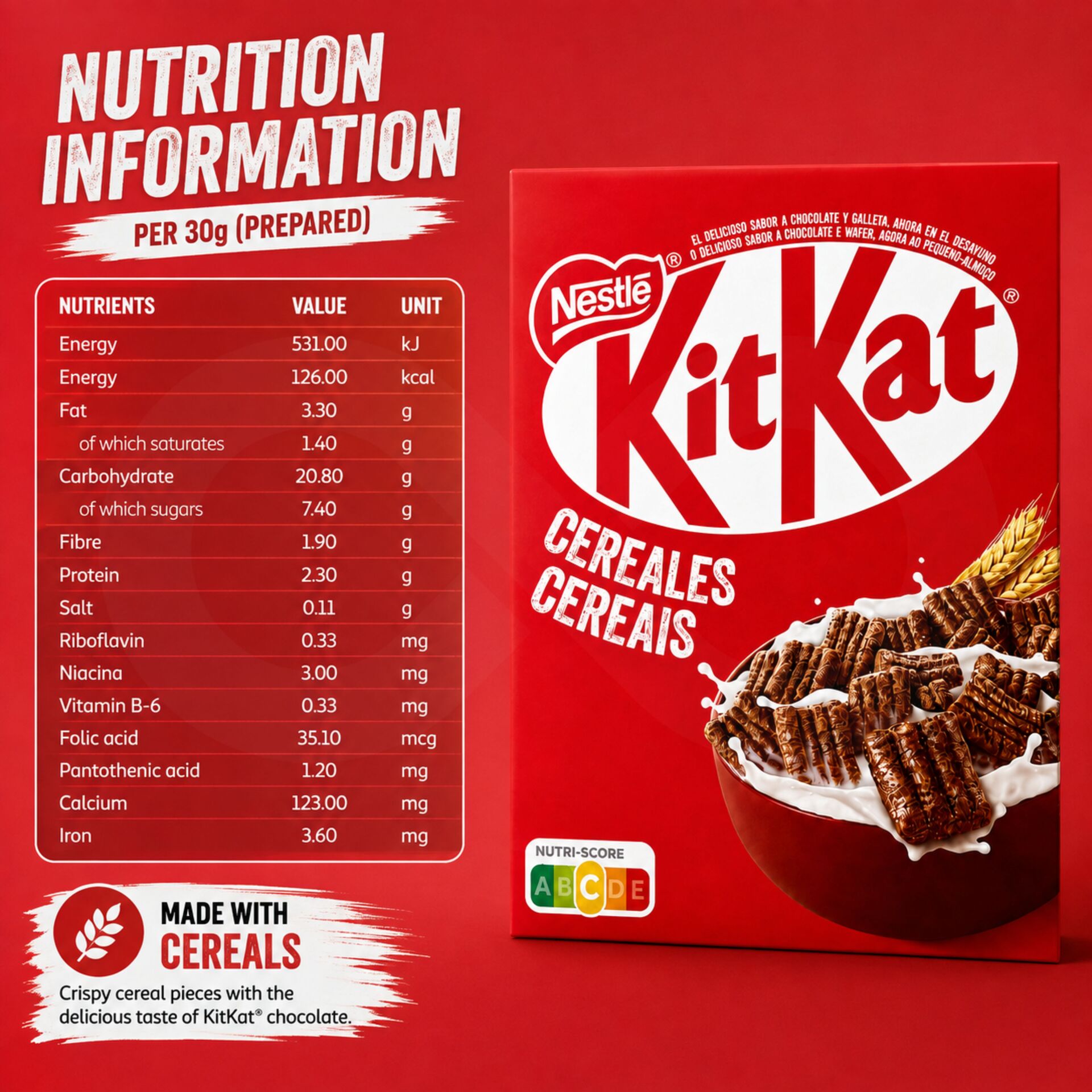 KITKAT® Schokoladen-Cerealien 330gr