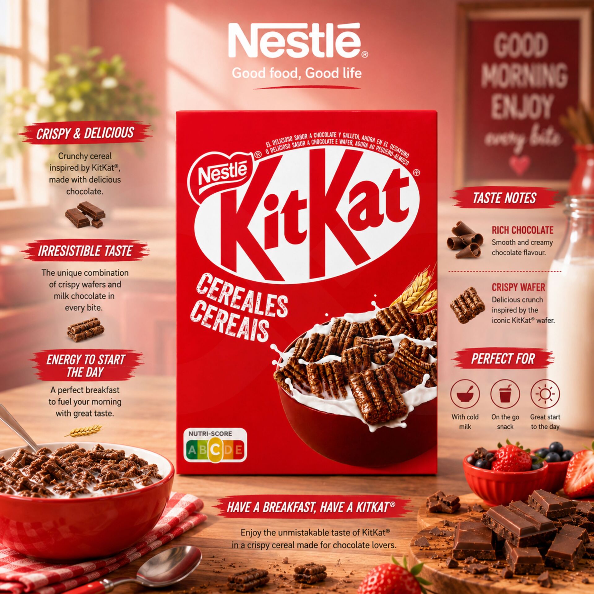 KITKAT® Schokoladen-Cerealien 330gr