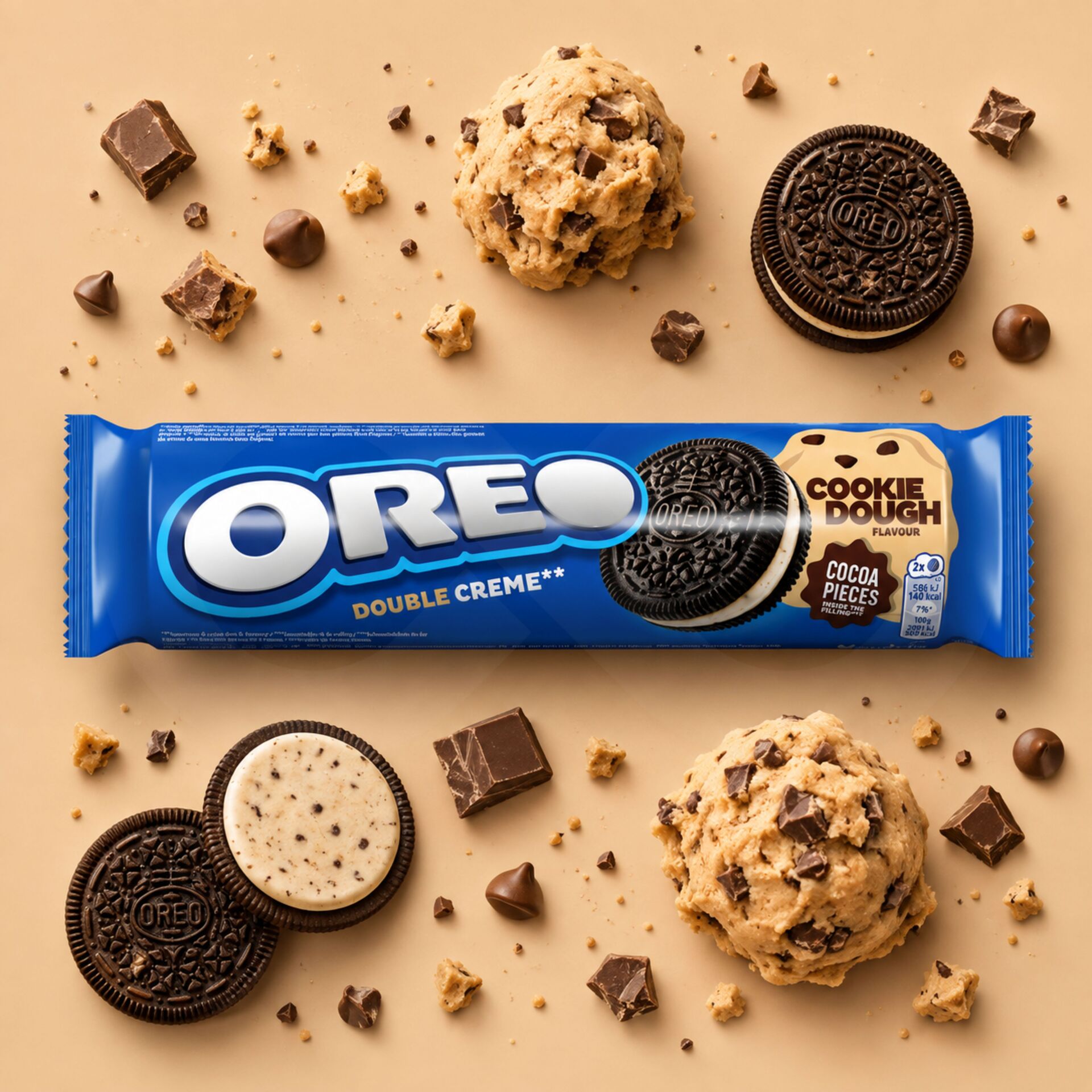 OREO® Double Creme Cookie Dough 157gr