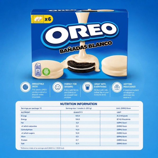 OREO� mit Wei�er Schokolade �berzogen 6x41gr