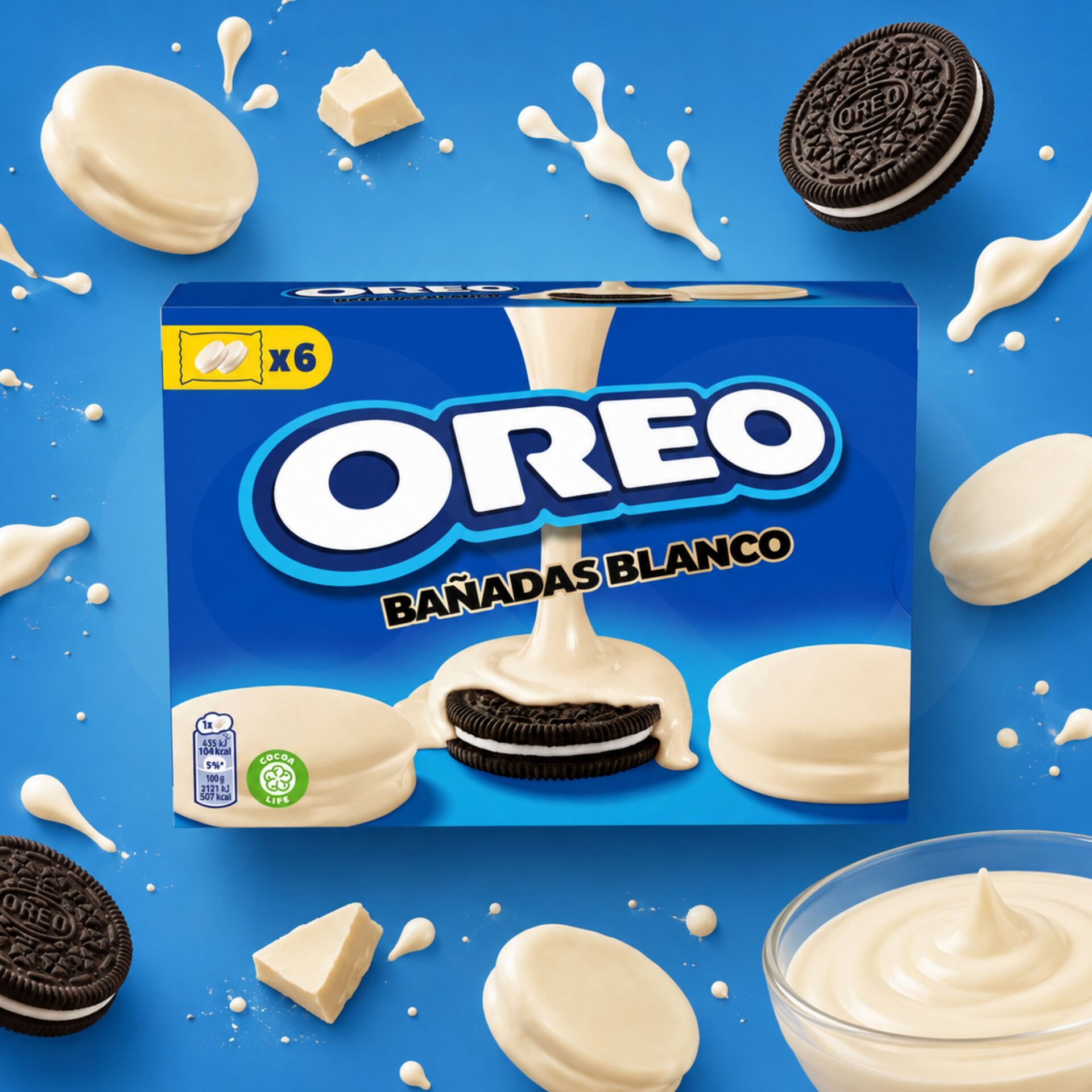 OREO® mit Weißer Schokolade Überzogen 6x41gr
