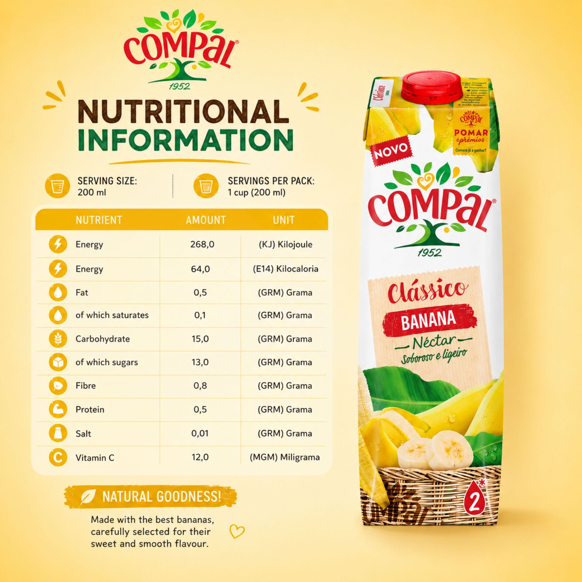 COMPAL® Nettare di Banana 1L