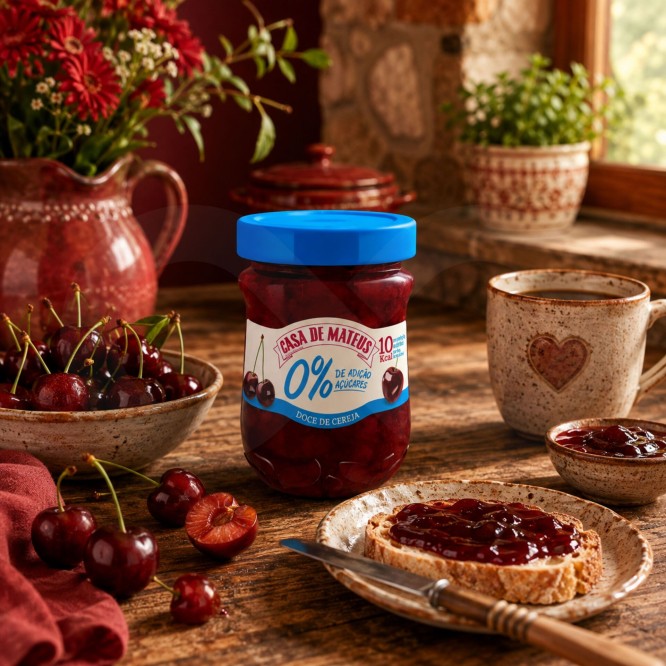 CASA DE MATEUS® Confettura di Ciliegie 0% Zucchero 280gr