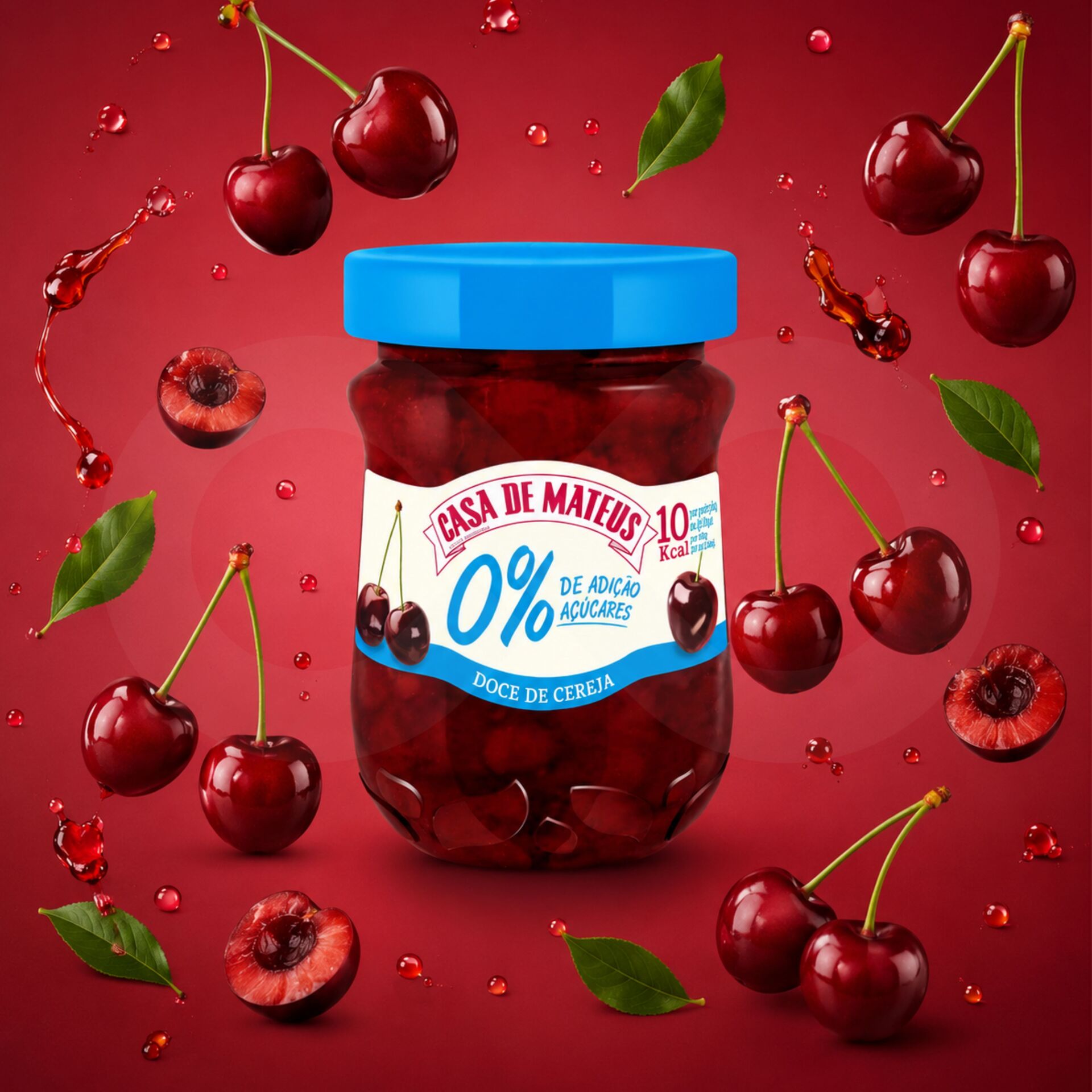 CASA DE MATEUS® Confettura di Ciliegie 0% Zucchero 280gr