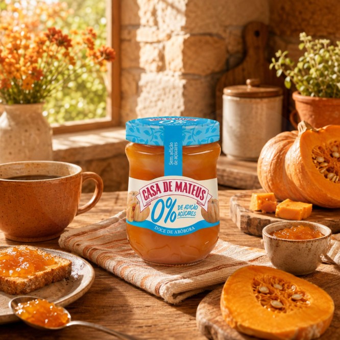 CASA DE MATEUS® Kürbiskonfitüre 0% Zucker 280gr