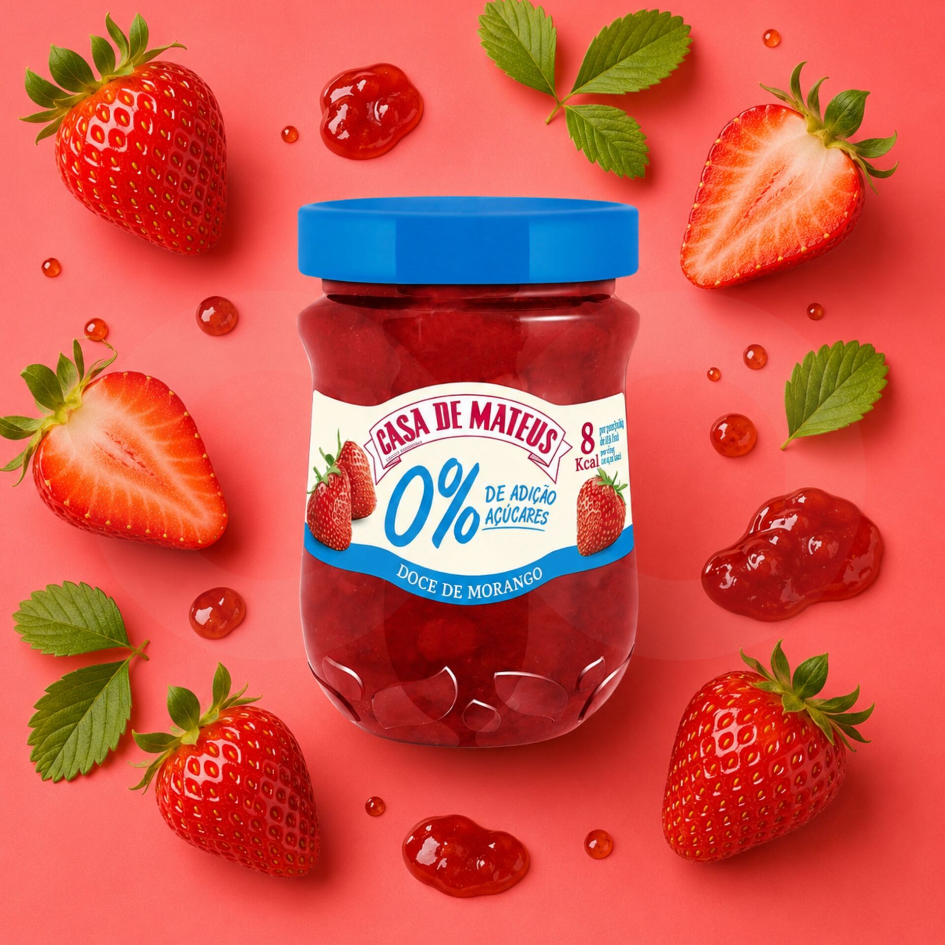CASA DE MATEUS® Confettura di Fragole 0% Zucchero 280gr