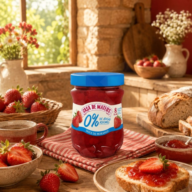 CASA DE MATEUS® Confettura di Fragole 0% Zucchero 280gr