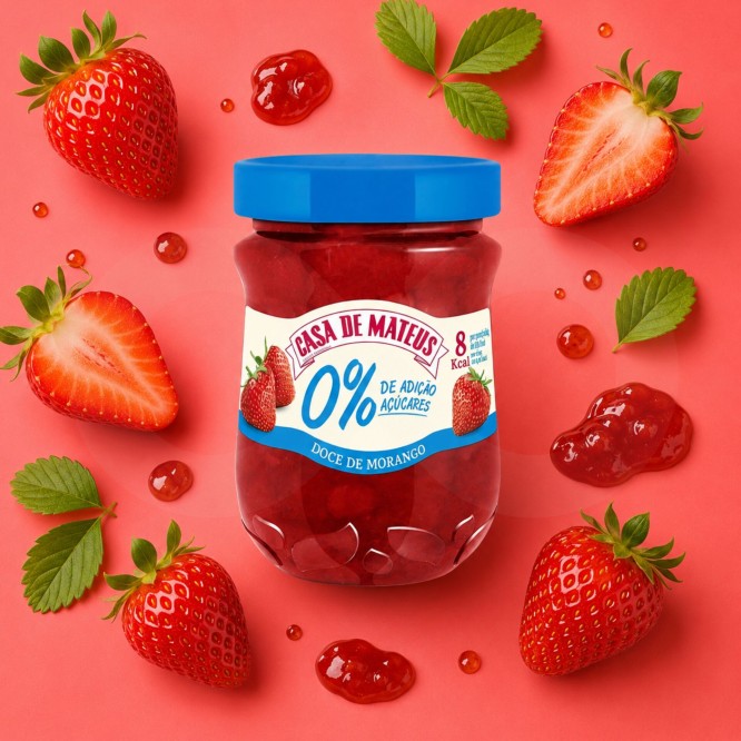 CASA DE MATEUS® Confettura di Fragole 0% Zucchero 280gr