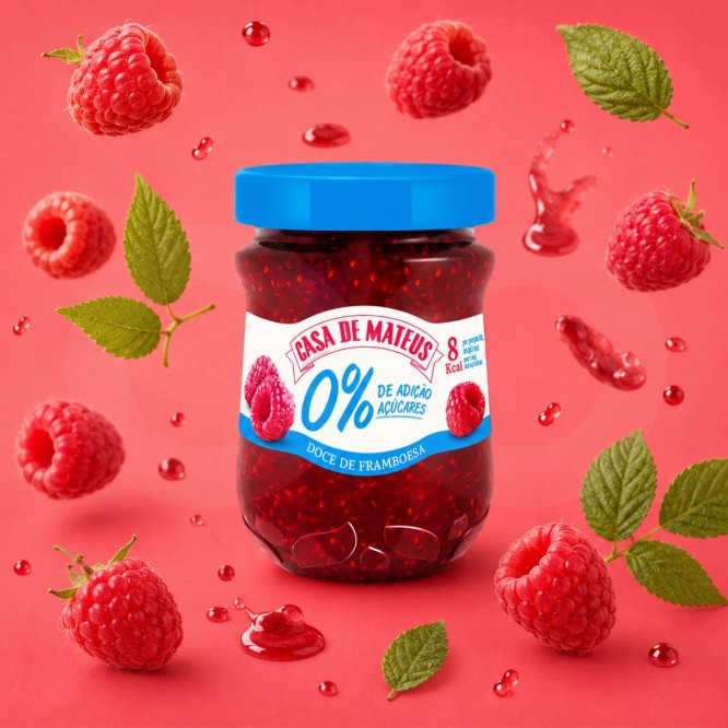 CASA DE MATEUS® Confettura di Lamponi 0% Zucchero 280gr