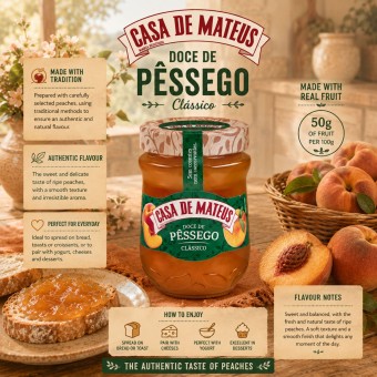 CASA DE MATEUS® Pfirsichkonfitüre 330gr