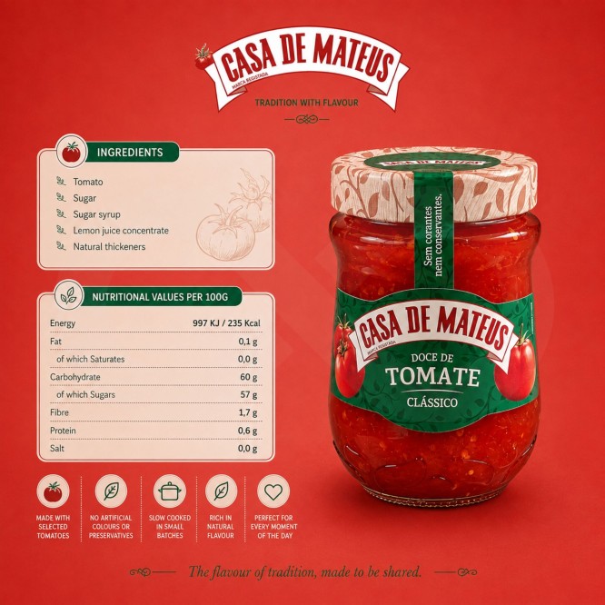 CASA DE MATEUS® Tomatenjam 330gr