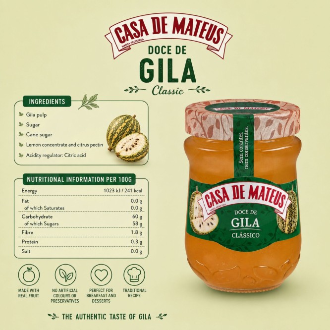 CASA DE MATEUS® Confiture de Courge de Siam 345gr