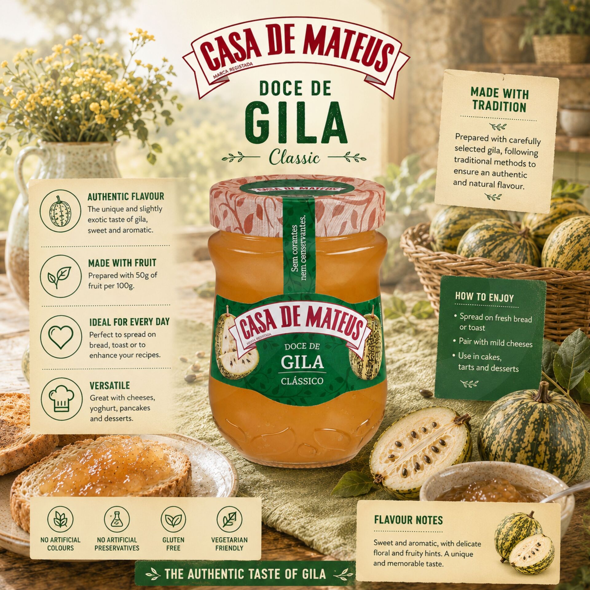 CASA DE MATEUS® Confiture de Courge de Siam 345gr
