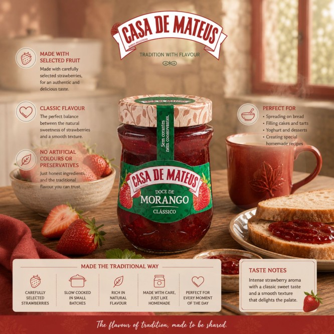 CASA DE MATEUS� Doce de Morango 330gr