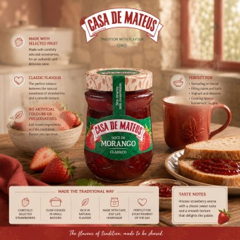 CASA DE MATEUS� Doce de Morango 330gr