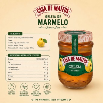 CASA DE MATEUS® Jalea de Membrillo 345gr