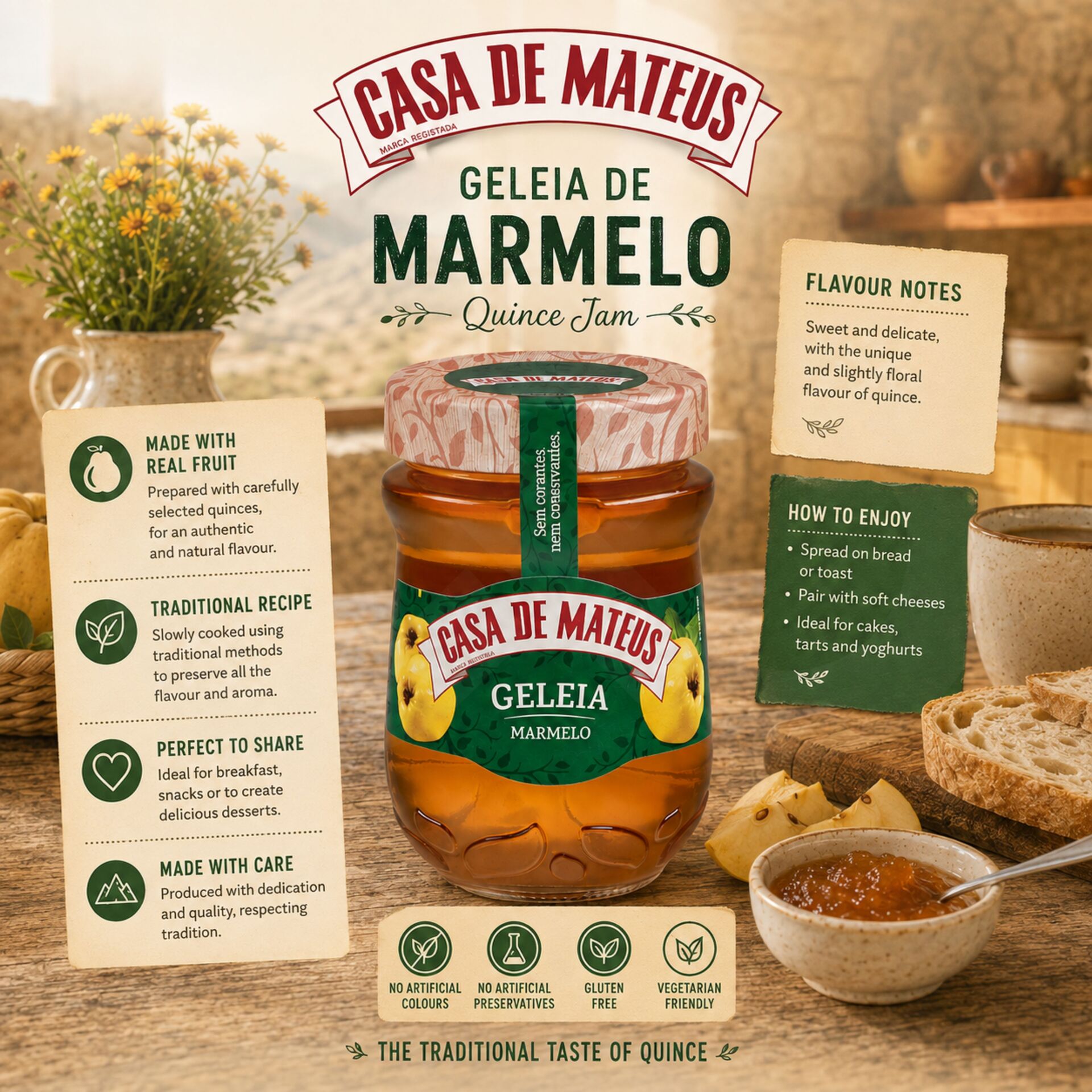 CASA DE MATEUS® Jalea de Membrillo 345gr