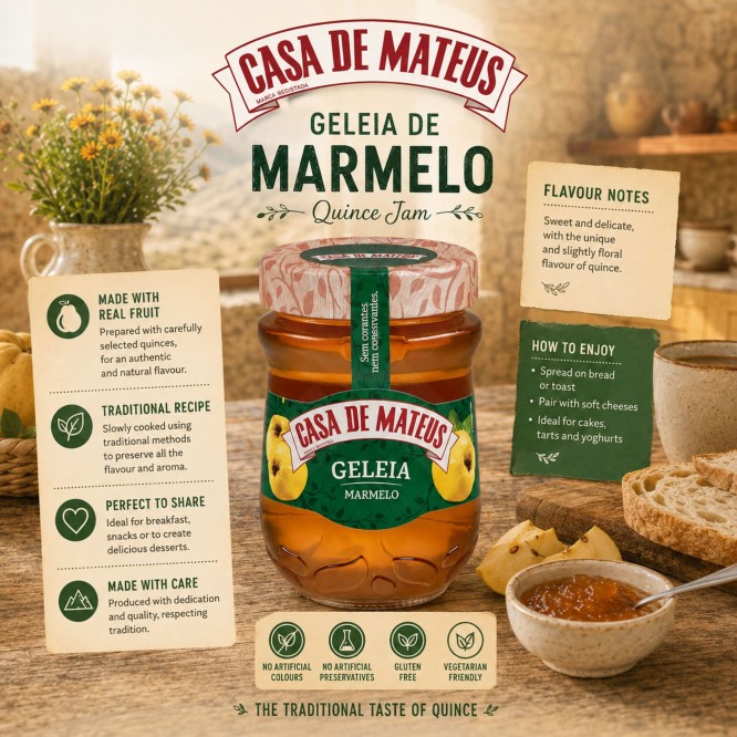 CASA DE MATEUS® Jalea de Membrillo 345gr