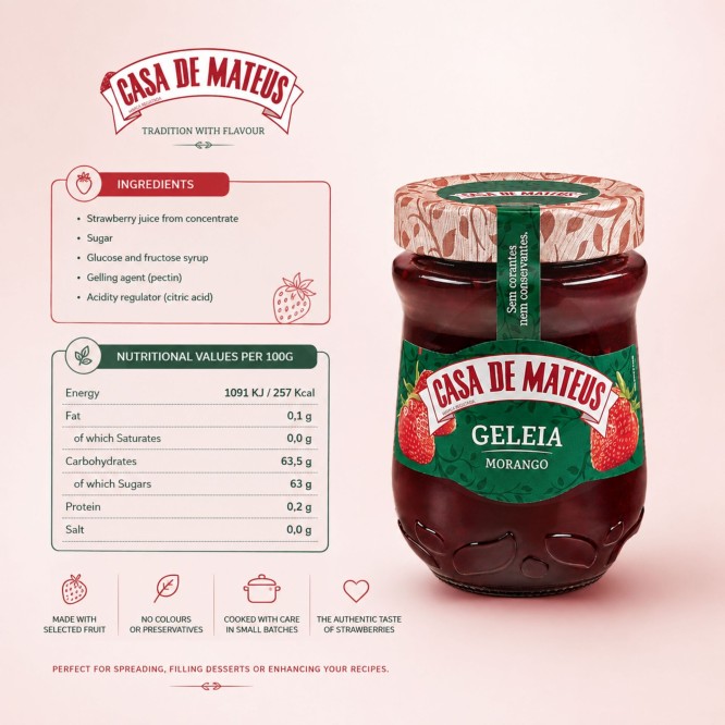 CASA DE MATEUS® Erdbeergelee 345gr