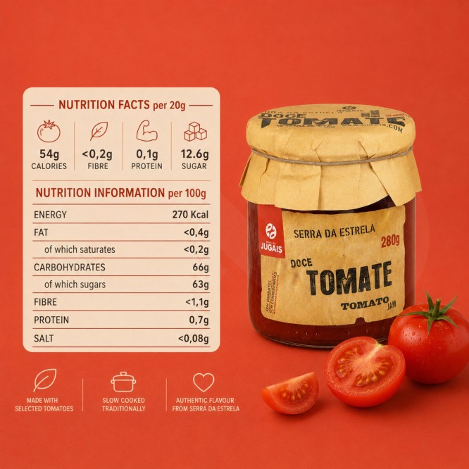 QUINTA DE JUGAIS® Mermelada de Tomate 280gr