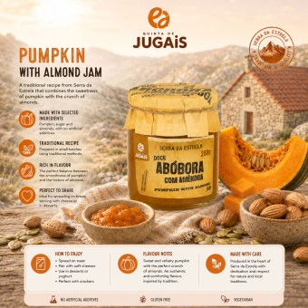QUINTA DE JUGAIS® Confiture de Potiron aux Amandes 280gr