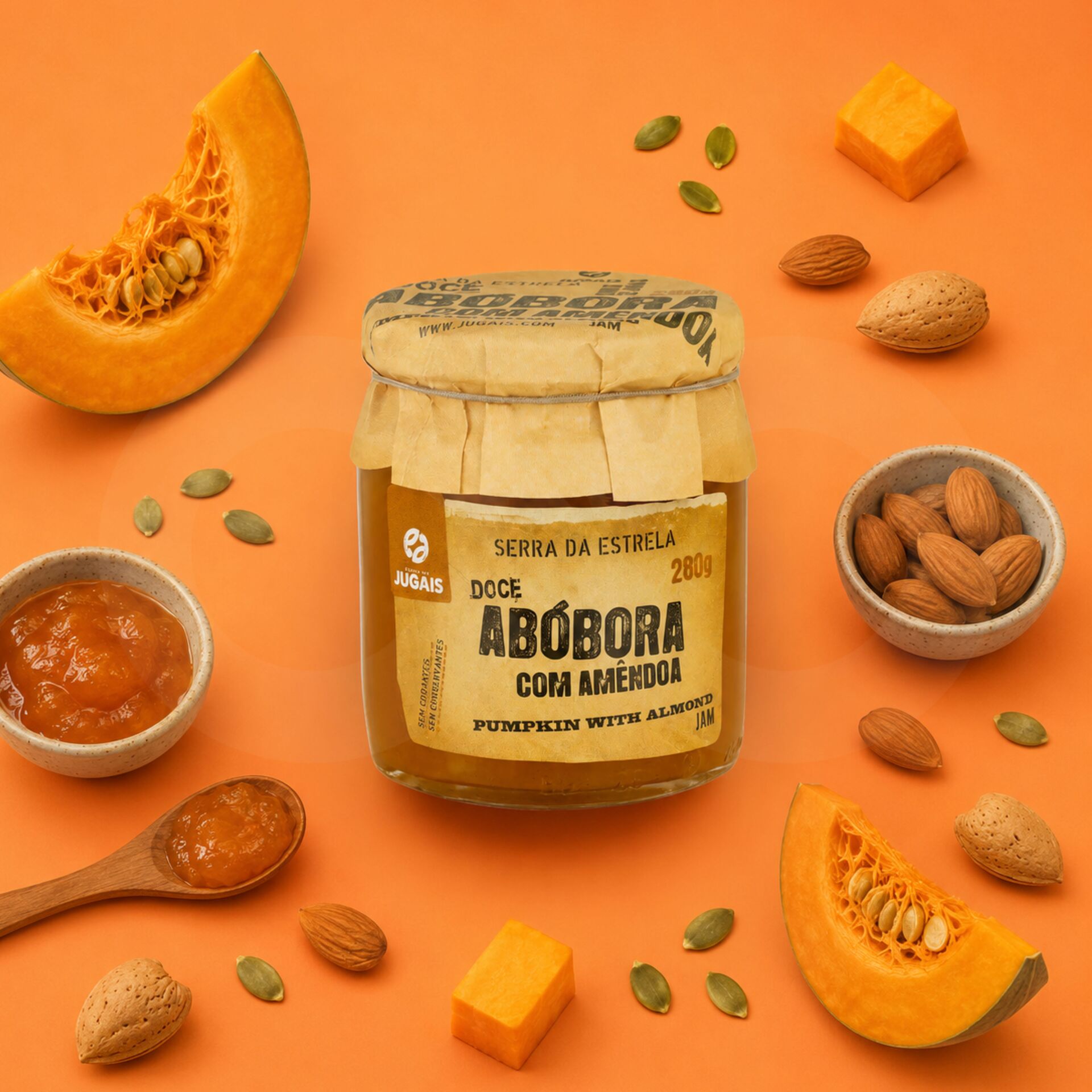 QUINTA DE JUGAIS® Confiture de Potiron aux Amandes 280gr