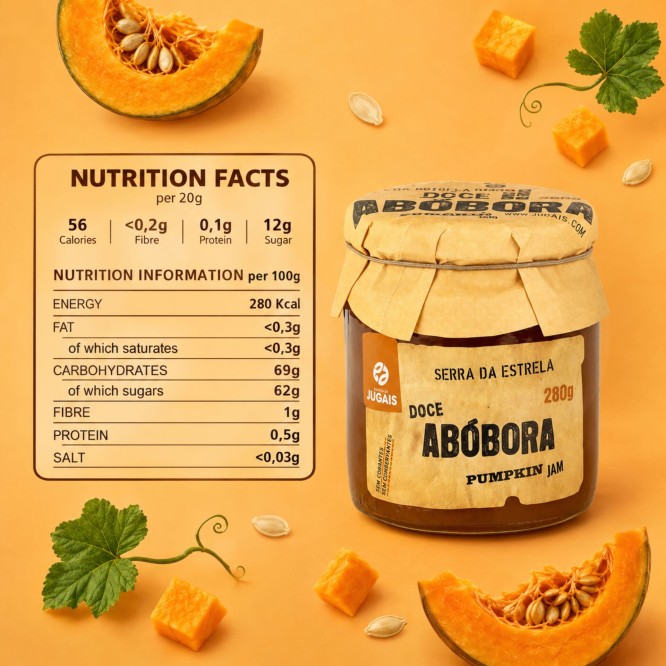 QUINTA DE JUGAIS® Mermelada de Calabaza 280gr